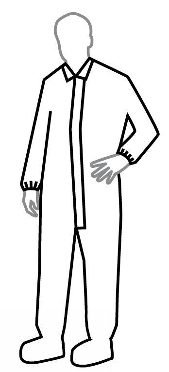 Dupont Tychem Series 121 White Chemical-Resistant Coveralls with Collar SL121TWHXL000400 - 4.0 Each