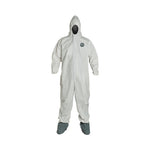Dupont ProShield NexGen Series 122 White Coveralls with Attached Hood NG122SWH5X002500 25.0 Each-MDL-REG22SWH5X002