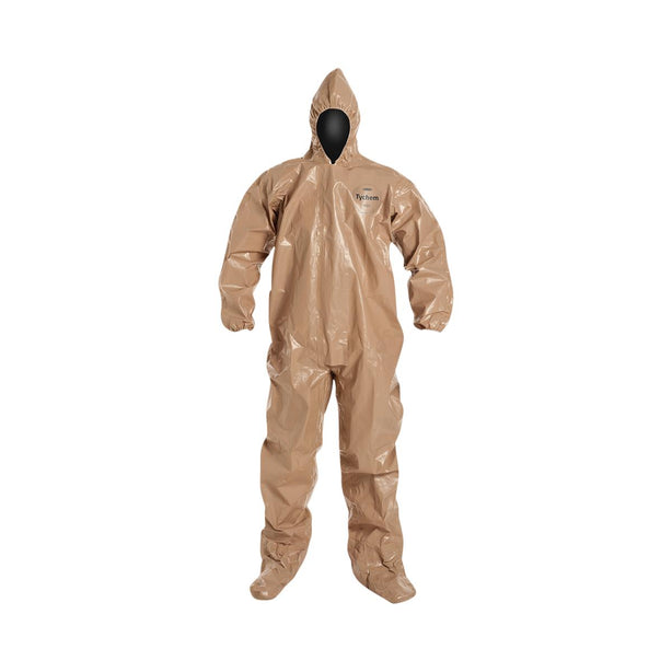 Dupont Tychem 5000 Coveralls with Attached Gloves C3122TTN7X000600 6.0 Each-MDL-REG22TTN7X00