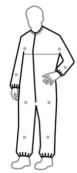 Dupont Tyvek IsoClean Frocks IC264SWHLG00300B - 30.0 Each