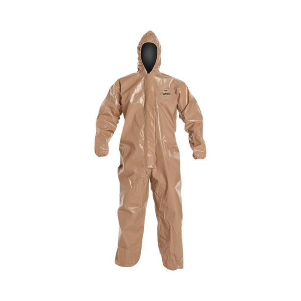 Dupont Tychem 5000 Coveralls with Attached Gloves C3127TTNLG000600 6.0 Each-MDL-REG27TTNLG00