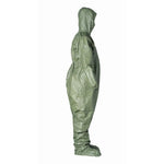 Dupont Tyche Tychem 2000 SFR Coverall with Hood and Socks with Boot Flaps, Green, Size 3XL, Bulk Packed - QS128TGR3X000400 - 4 Each