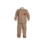 Dupont Tyche / Tychem 5000 Jacket and Bib Overall, Tan, Size M, Bulk Packed - C3750TTNMD000600 - 6 Each