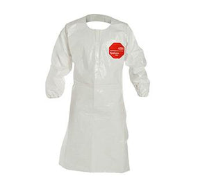 Dupont Tyche Chemically Resistant Sleeved Aprons SL275TWH4X002500 - 25.0 Each