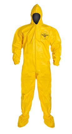 Dupont Tychem 5000 Chemical-Resistant Hooded Tan Coveralls QC122BYLLG001200 12.0 Each-MDL-REGC122BYLLG