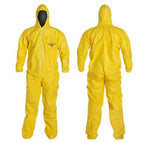 Tychem 2000 Chemical-Resistant Coveralls with Hood - QC122SYL2X001200 - 12 Each - MDL-REGC122SYL2X