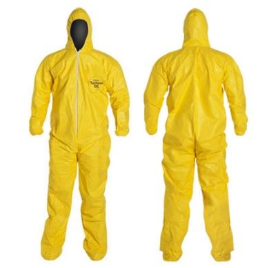 Tychem 2000 Chemical-Resistant Coveralls with Hood - QC122SYL2X001200 - 12 Each - MDL-REGC122SYL2X