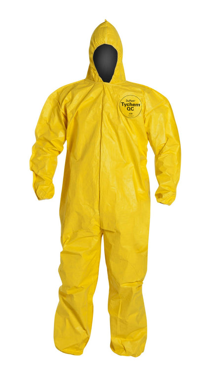 Dupont Tychem 2000 Chemical-Resistant Hooded Coverall QC127SYLXL001200 12.0 Each-MDL-REGC127SYLXL