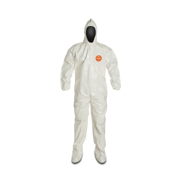 Tychem 4000 Chemical-Resistant Coveralls - SL122BWH4X001200 - 12 Each - MDL-REGL122BWH4X