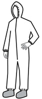Dupont ProShield NexGen Series 122 White Coveralls with Attached Hood NG122SWHXL002500 25.0 Each-MDL-REGNG122SWHXL