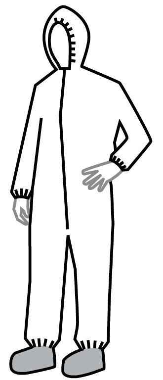 Dupont ProShield NexGen Series 122 White Coveralls with Attached Hood NG122SWHXL002500 25.0 Each-MDL-REGNG122SWHXL