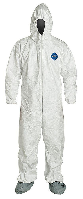 Tyvek 400 Zip Front Coveralls with Hood - TY122SWH2X0025VP - 25 Each - MDL-REGTY1222XVP