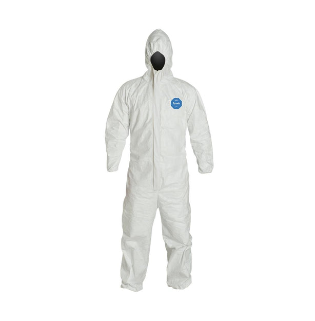 Tyvek 400 Zip Front Coveralls with Hood - TY127SWH7X002500 - 25 Each - MDL-REGTY27SWH7X