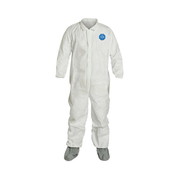 Tyvek 400 Zip Front Coveralls without Hood - TY121SWH4X0025NS - 25 Each - MDL-REGY121S4XNS