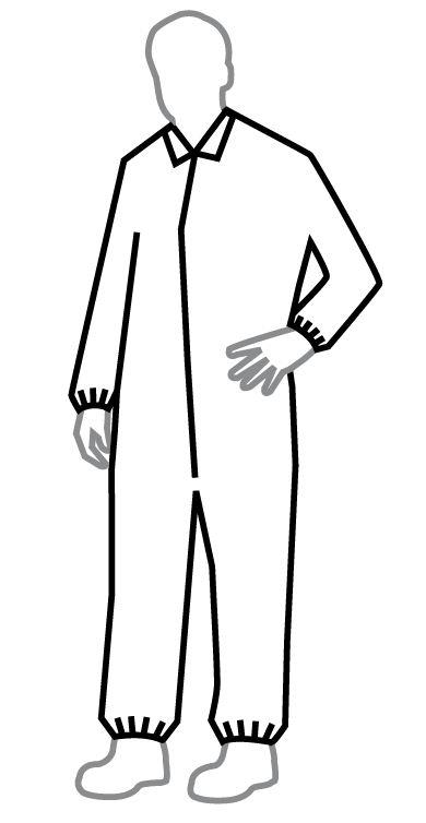Tyvek 400 Zip Front Coveralls without Hood - TY125SWH2X002500 - 25 Each - MDL-REGY125SWH2X