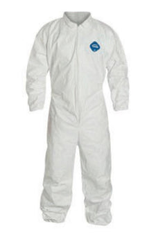 Tyvek 400 Zip Front Coveralls without Hood - TY125SWH7X002500 - 25 Each - MDL-REGY125SWH7X