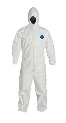 Tyvek 400 Zip Front Coveralls with Hood - TY127SWH6X002500 - 25 Each - MDL-REGY127SWH6X