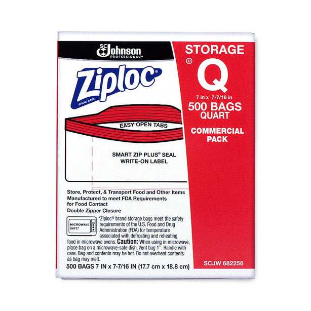 Sc Johnson SC Johnson Zip Closure Quart Bags 682256 500.0 Each-MDL-RJH682256