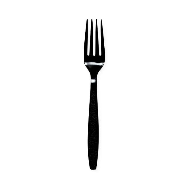 Empress Heavy-Weight Poly Heavy Weight Polypropylene Forks, Black - E179001 - 1000 Each