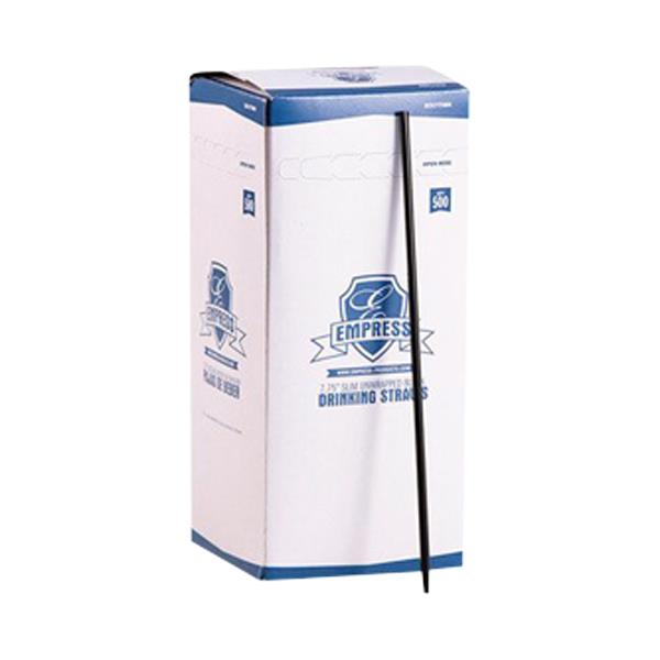 EMPRESS PRODUCTS Semi Slim Straws ECK775BK 500 Each - MDL-RJHECK775BK