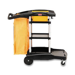 Rubbermaid Rubbermaid High-Capacity Janitorial Carts FG9T7200BLA - 1.0 Each