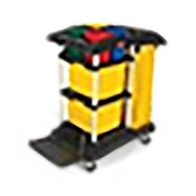 Rubbermaid Rubbermaid High-Capacity Janitorial Carts FG9T7400BLA - 1.0 Each