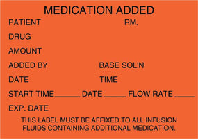 Centurion Nursing IV Bag Labels - RL2404K - 1 Roll - MDL-RL2404K