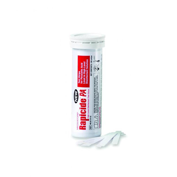 Steris Corp Rapicide PA Test Strips ML02-0118 - 2.0 Vial - MDL-RNSML020118BX