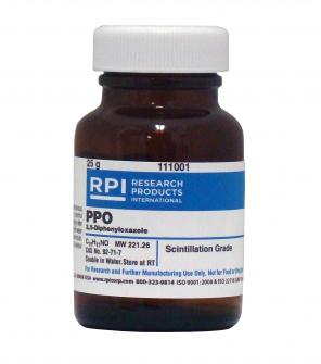 Research Products Intl Corp PPo 2, 5-Diphenyloxazole (Scintillation Grade) 111001 - 1.0 Each - MDL-RPI111001