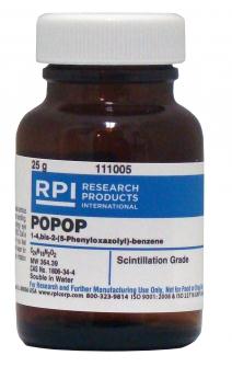 Research Intl 111005 POPOP, 1, 4-Bis-2-(5-Phenyloxazolyl)-Benzene (Scintillation Grade) 25 g - MDL-RPI111005 - 1 Each