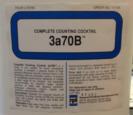 Research Intl 111154-CS Complete Counting Cocktail 3A70B, 4 x 4 L - MDL-RPI111154CS - 4 Each