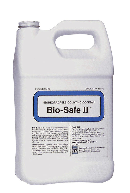 Research Intl 111195-CS Bio-Safe II Complete Counting Cocktail, 4 L Bottle - MDL-RPI111195CS - 4 Each