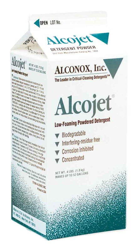 Research Intl SOLUJET Low-Foaming Powder 114018 Alcojet, Low Foaming Powdered Detergent, 4 Lb Box - MDL-RPI114018 - 1 Each
