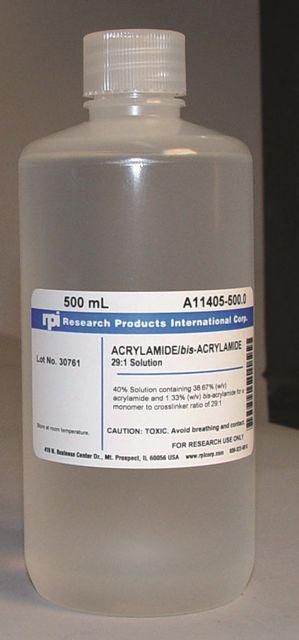 Research Products Intl Corp Acrylamide / BIS-Acrylamide A11405-500.0 - 1.0 Each