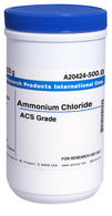 Research Products Intl Corp Ammonium Chloride ACS Grade A20424-500.0 - 1.0 Each - MDL-RPIA20424500