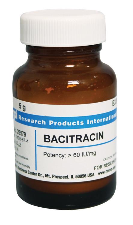 Research Intl B32000-5.0 Bacitracin, 5 g - MDL-RPIB3200050 - 1 Each