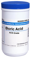 Research Intl B32025-500.0 Boric Acid, Crystals, ACS, 500 g - MDL-RPIB32025500 - 1 Each
