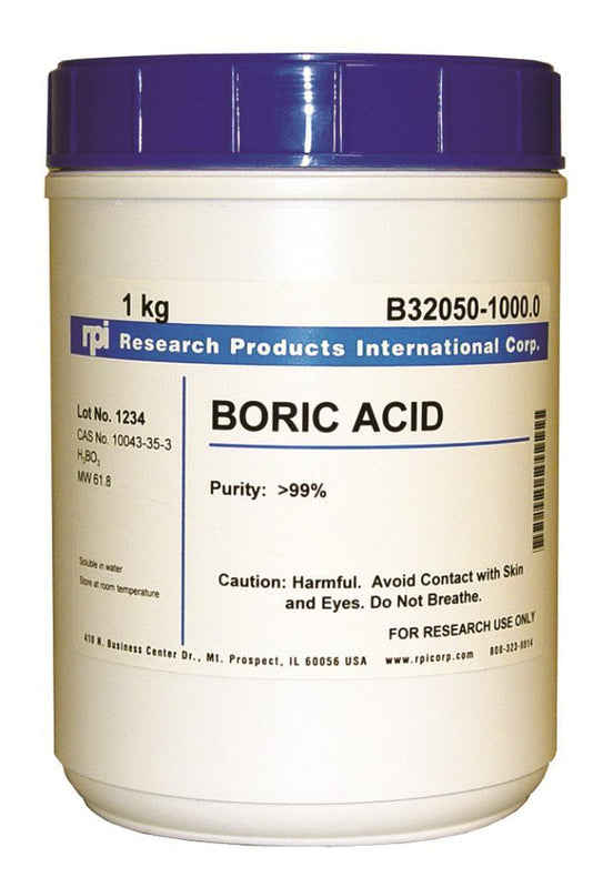 Research Products Intl Corp Boric Acid B32050-1000.0 - 1.0 Each - MDL-RPIB320501000