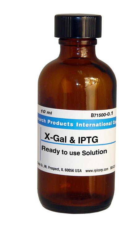 Research Products Intl Corp Ready-to-Use Nontoxic X-Gal IPTG Solutions B71500-0.1 - 1.0 Each