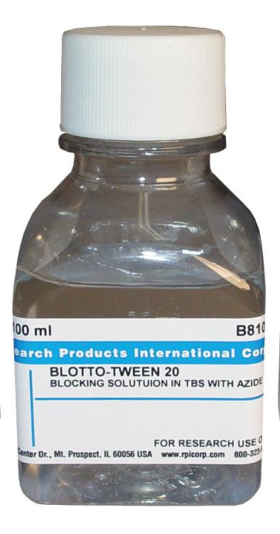 Research Products Intl Corp Blotto-Tween 20 Blocking Solution in TBS B81000-1000.0 - 1.0 Each