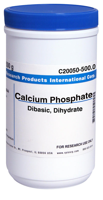 Research Products Intl Corp Calcium Phosphate Dibasic Dihydrate C20050-500.0 - 1.0 Each
