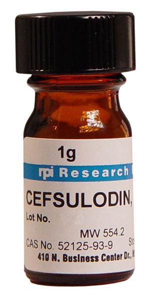 Research Intl C52000-1.0 Cefsulodin, Sodium Salt, 1 g - MDL-RPIC5200010 - 1 Each