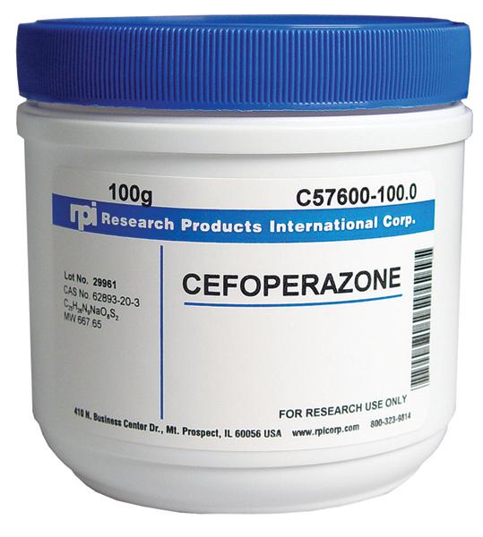 Research Products Intl Corp Cefoperazone Sodium Salt C57600-10.0 - 1.0 Each