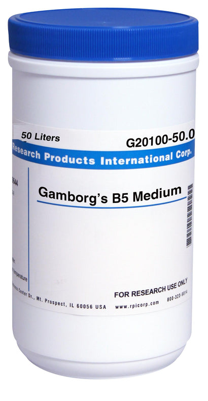 Research Products Intl Corp Gamborg'S B5 Medium G20100-50.0 - 1.0 Each - MDL-RPIG20100500