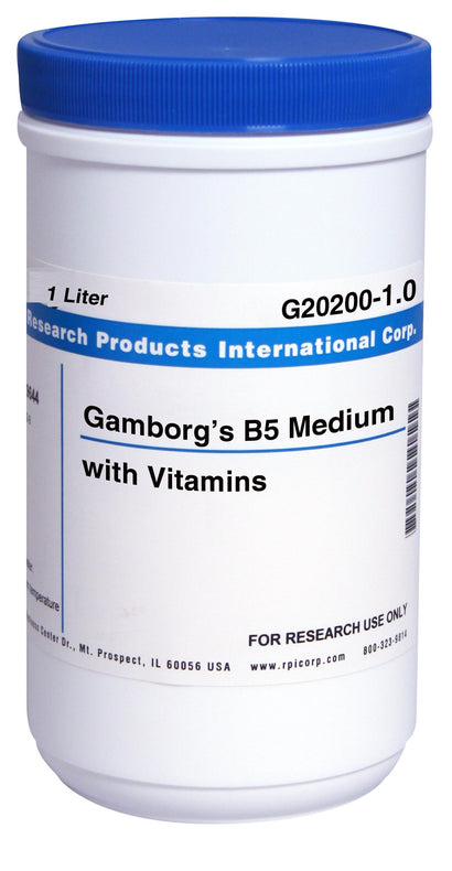 Research Products Int'l Corp. Gamborg'S B5 Medium With Vitamins G20200-1.0 - 1.0 Each