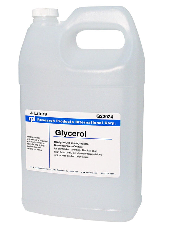 Research Products Intl Corp Glycerol, ASC Grade G22025-4.0 - 1.0 Each