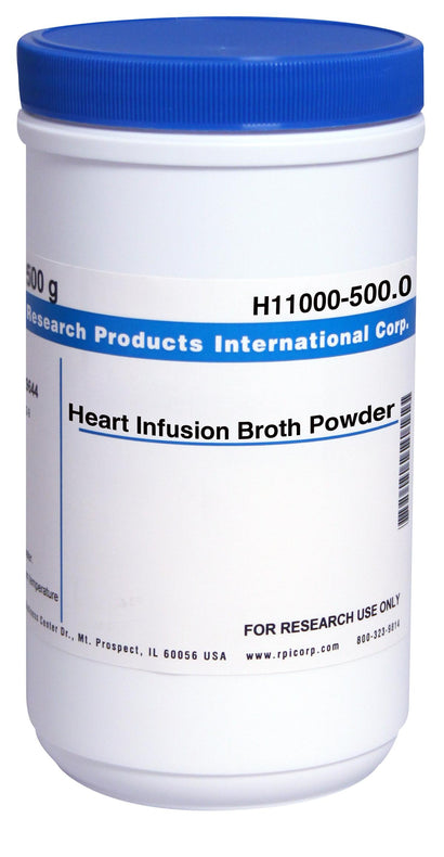 Research Products Intl Corp Heart Infusion Broth Powder H11000-500.0 - 1.0 Each - MDL-RPIH11000500