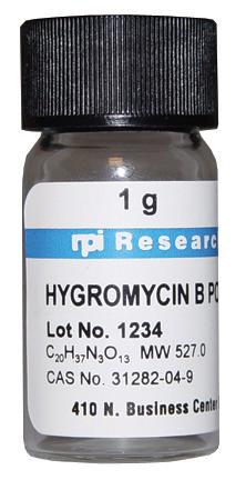 Research Intl H75020-1.0 Hygromycin B, Powder Form, 1 g - MDL-RPIH7502010 - 1 Each