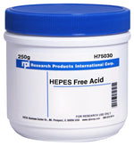 Research Intl H75030-500.0 HEPES, Free Acid N-2-Hydroxyethyl Pip - MDL-RPIH7503050J - 1 Each