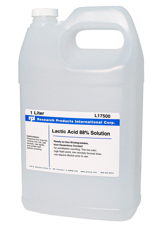 Research Products Intl Corp Lactic Acid, 88%, ACS Reagent Grade L17500-1000.0 - 1.0 Each - MDL-RPIL175001000